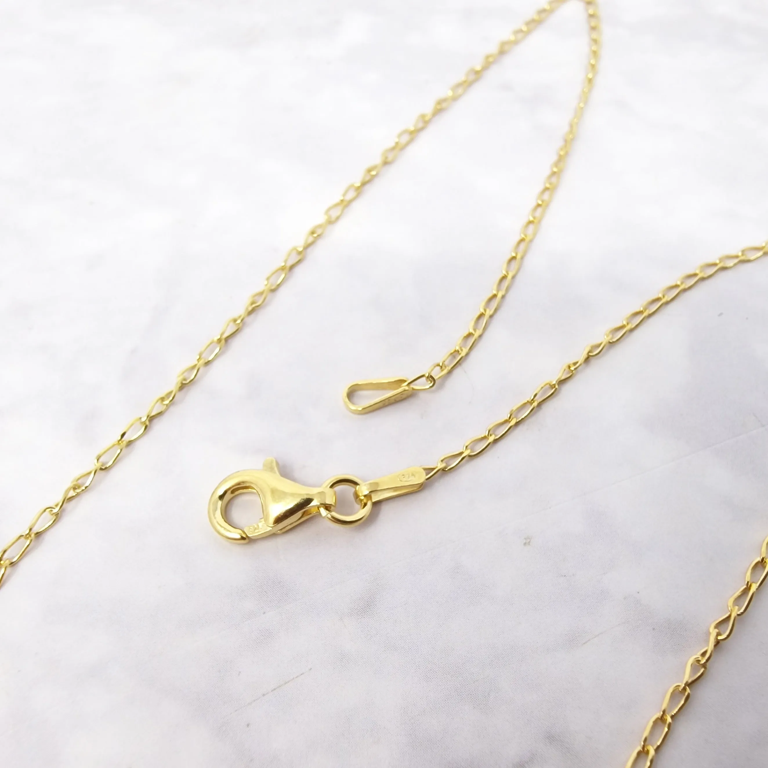 18ct Gold Vermeil Peridot  August Birthstone Shiny Glow Necklace