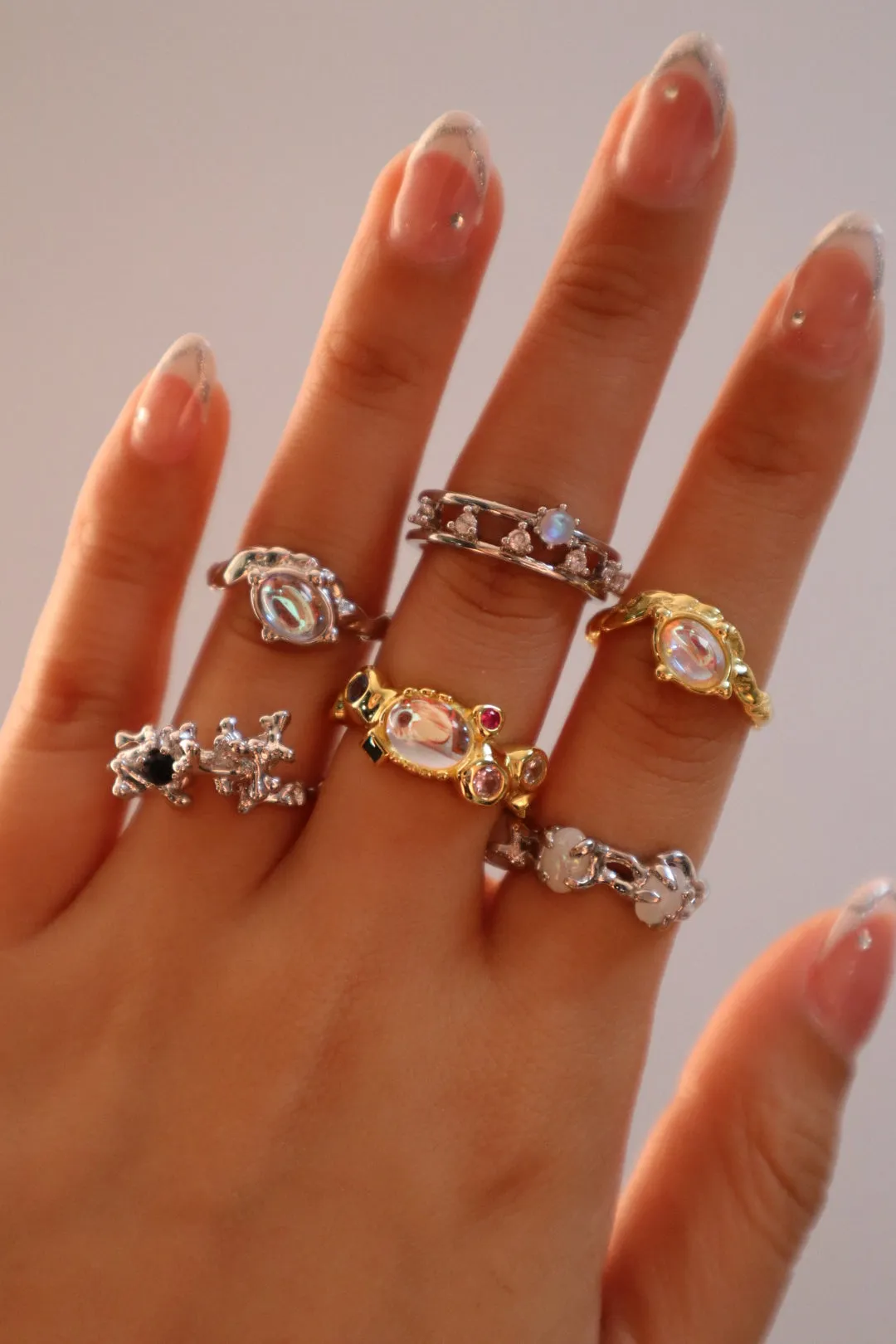 18k Gold Vermeil Moonstone Ring