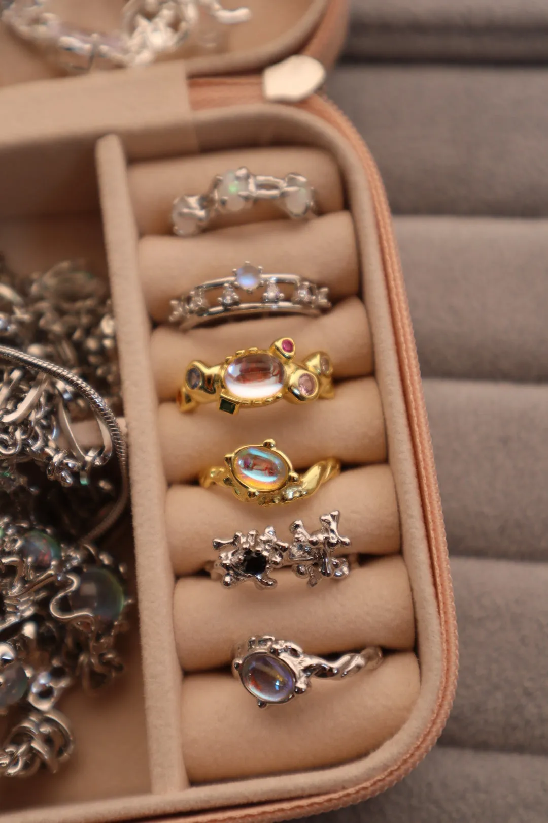 18k Gold Vermeil Moonstone Ring
