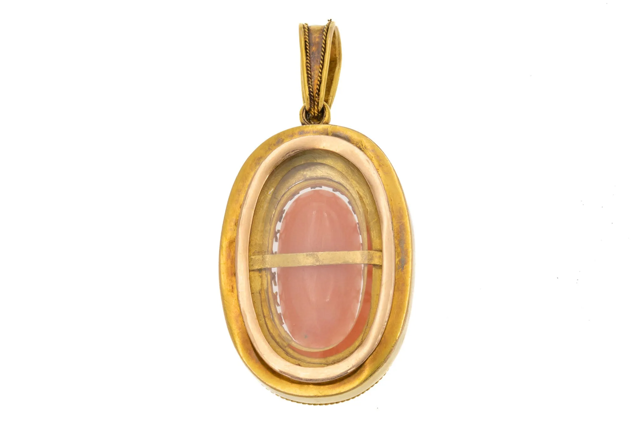 Antique 18ct Gold Coral Locket