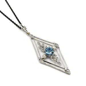 Antique Aquamarine Pendant