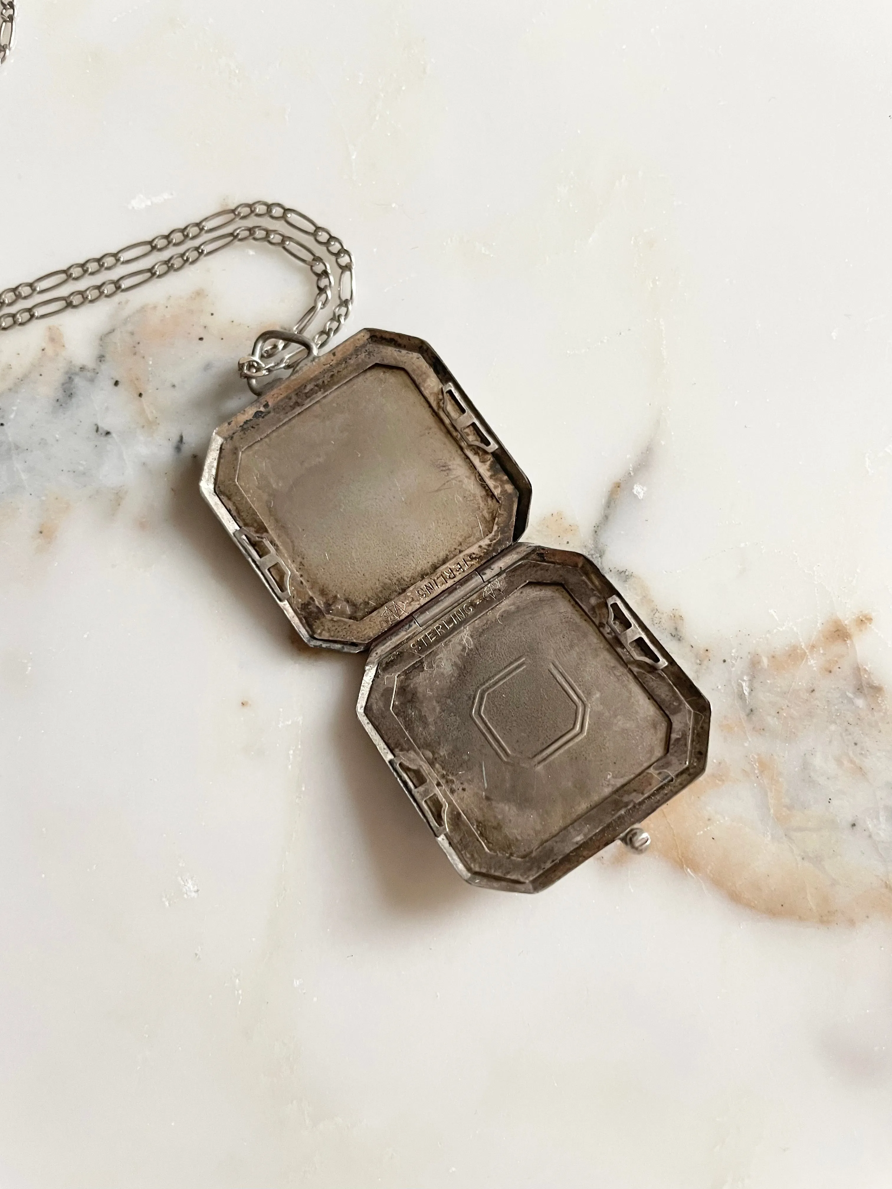Antique Edwardian Sterling Silver Locket