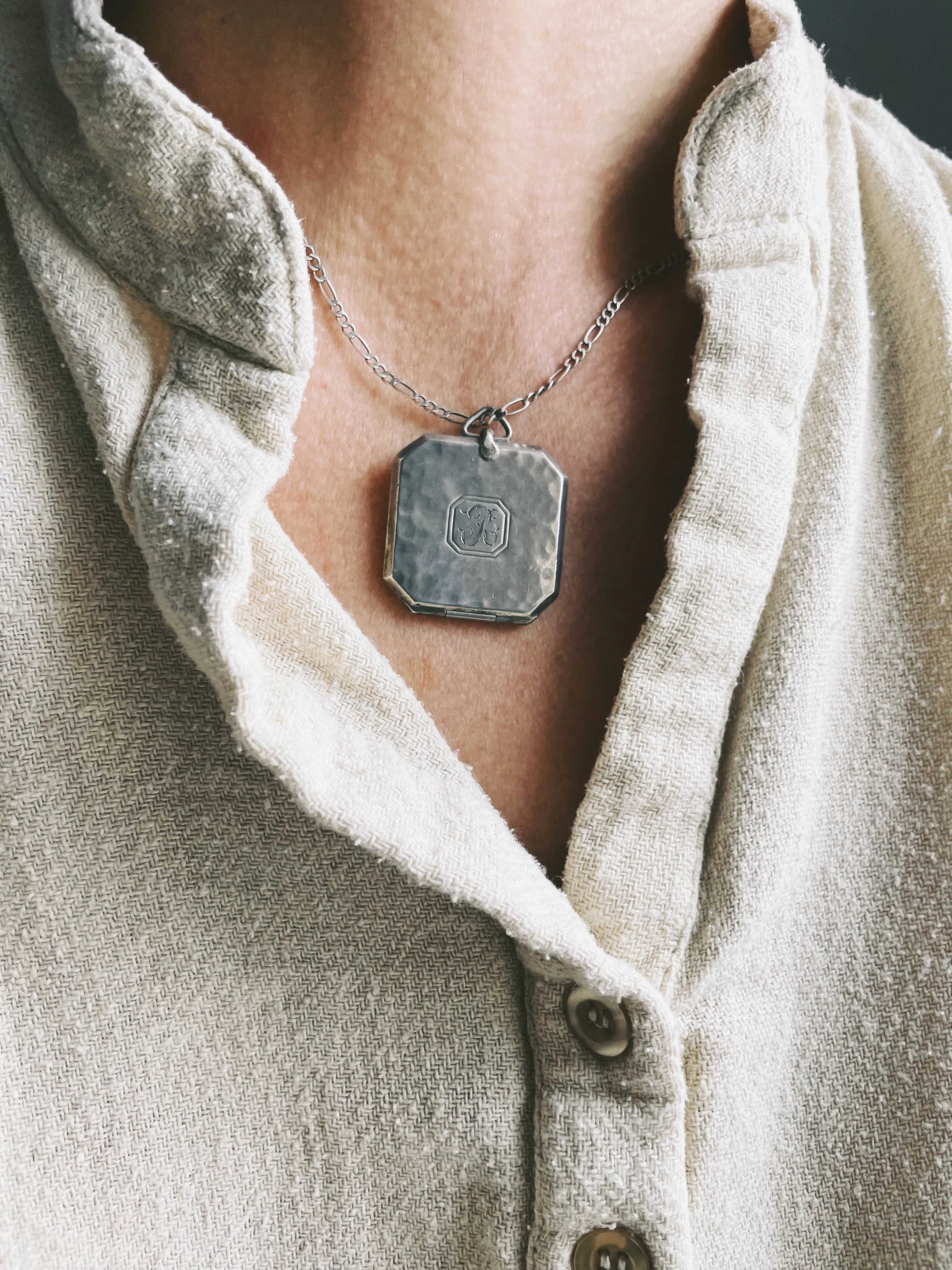 Antique Edwardian Sterling Silver Locket