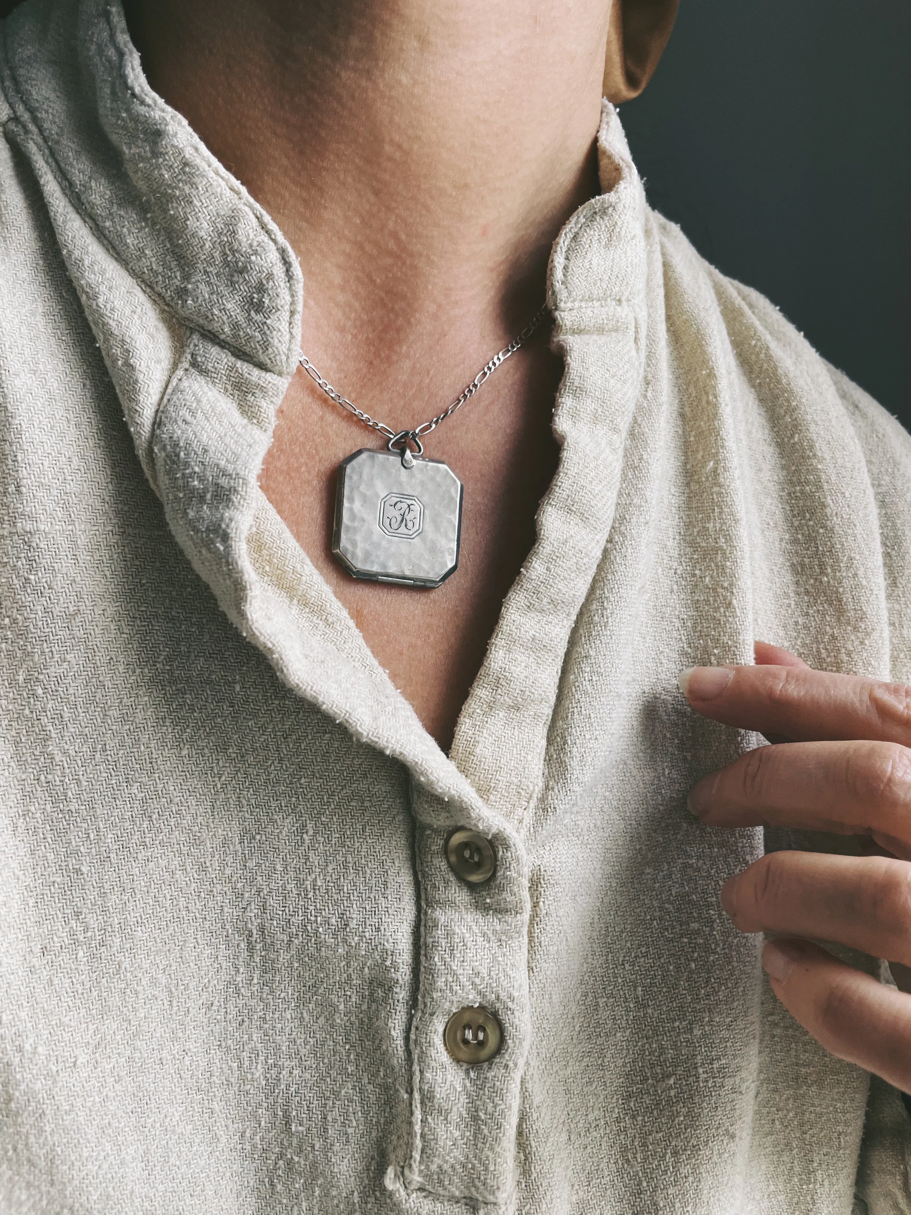 Antique Edwardian Sterling Silver Locket