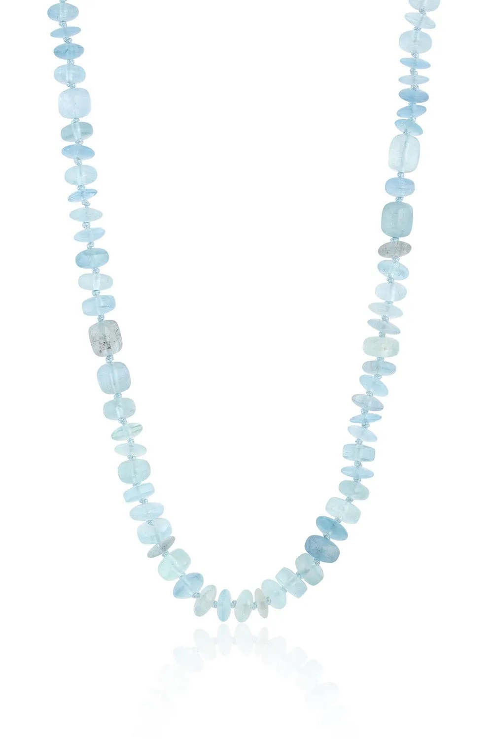 Aquamarine Beaded Necklace