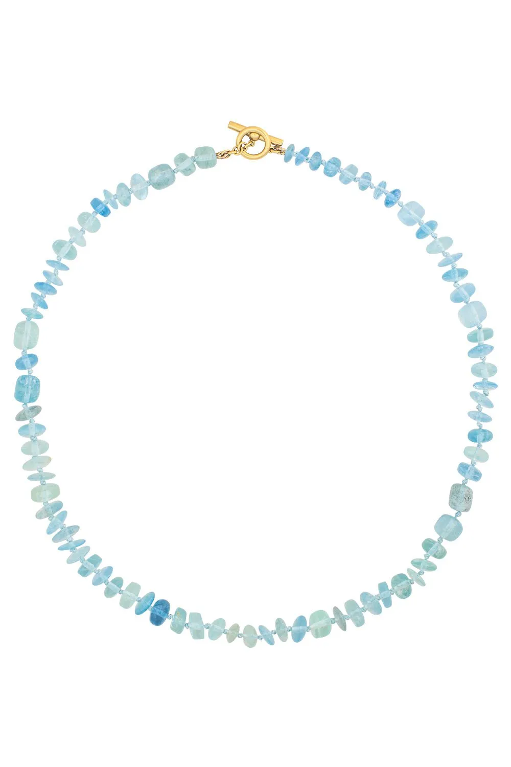 Aquamarine Beaded Necklace