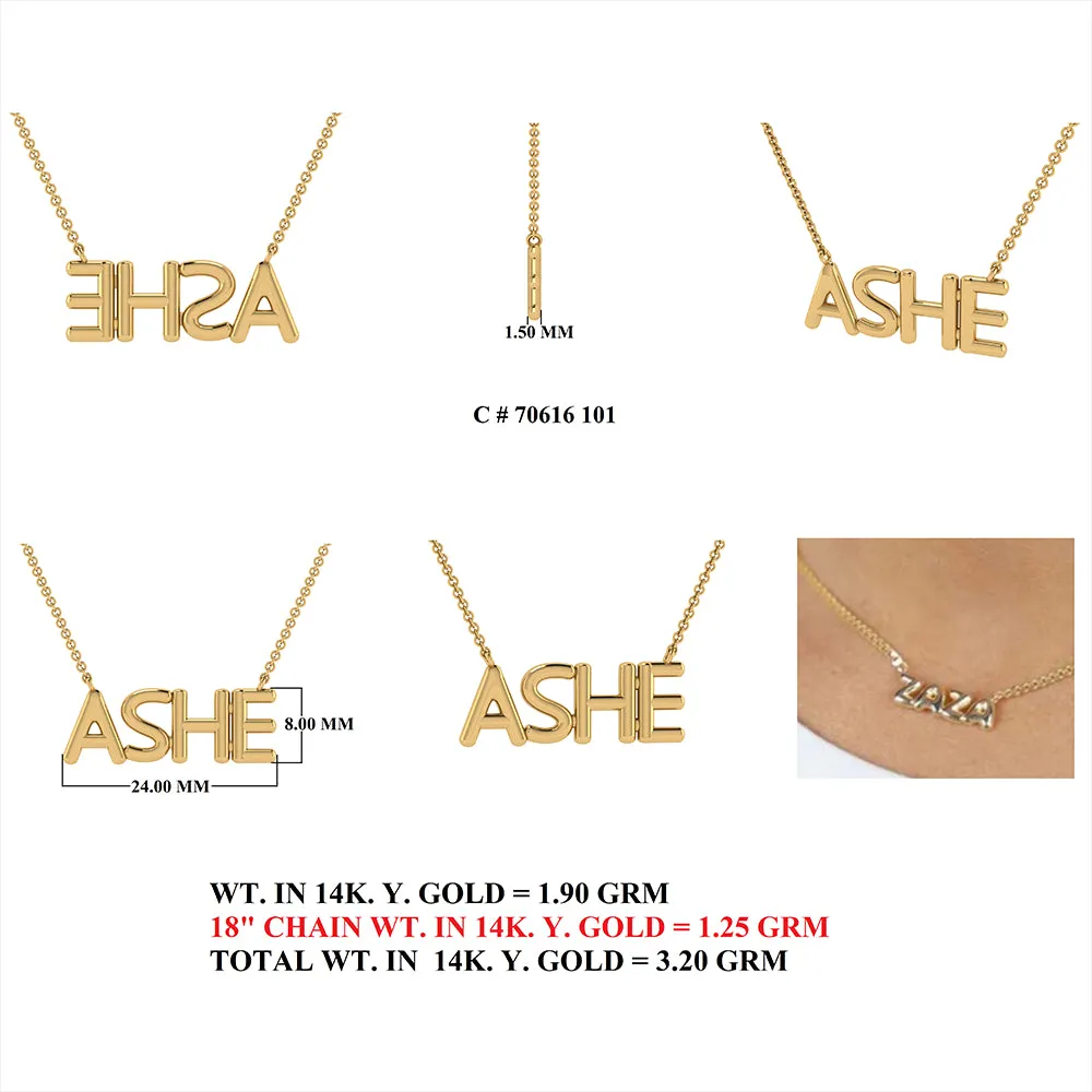 ASHE Custom Name Necklace