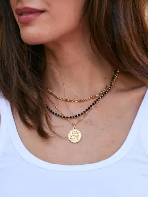 Ashley Matte Black Agate Necklace
