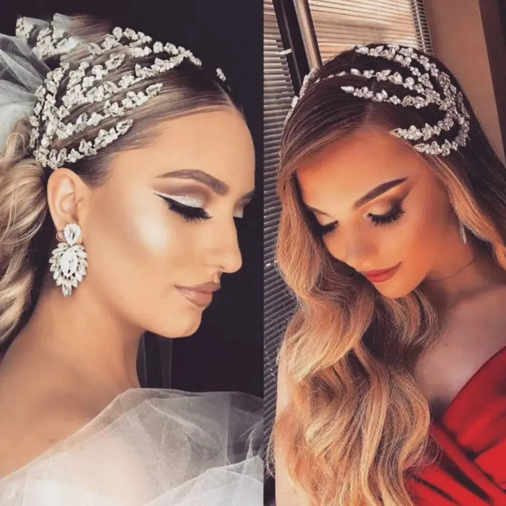Baroque Crystal Tiara – Bridal Pageant Headpiece