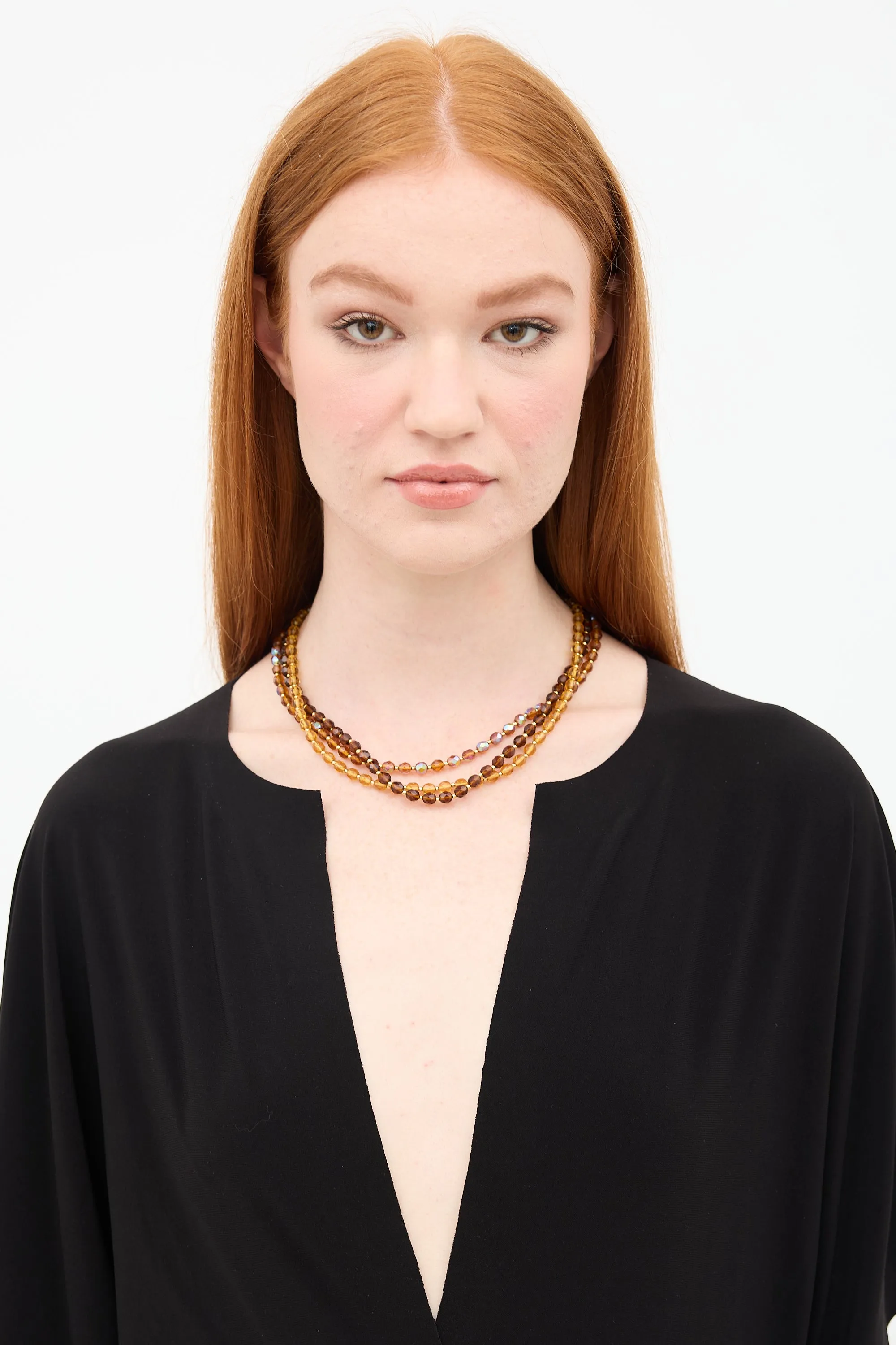 Beaded Multi Strand Necklace