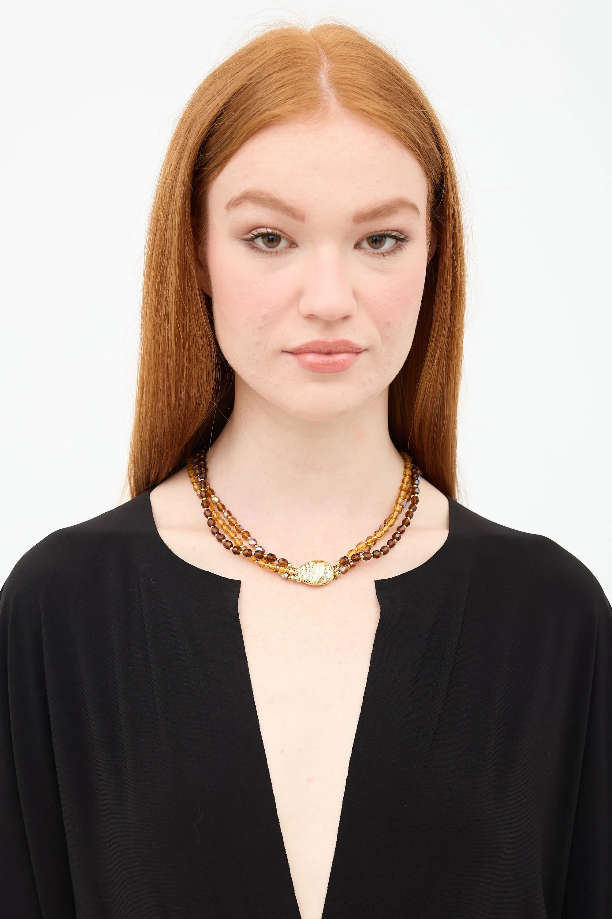 Beaded Multi Strand Necklace