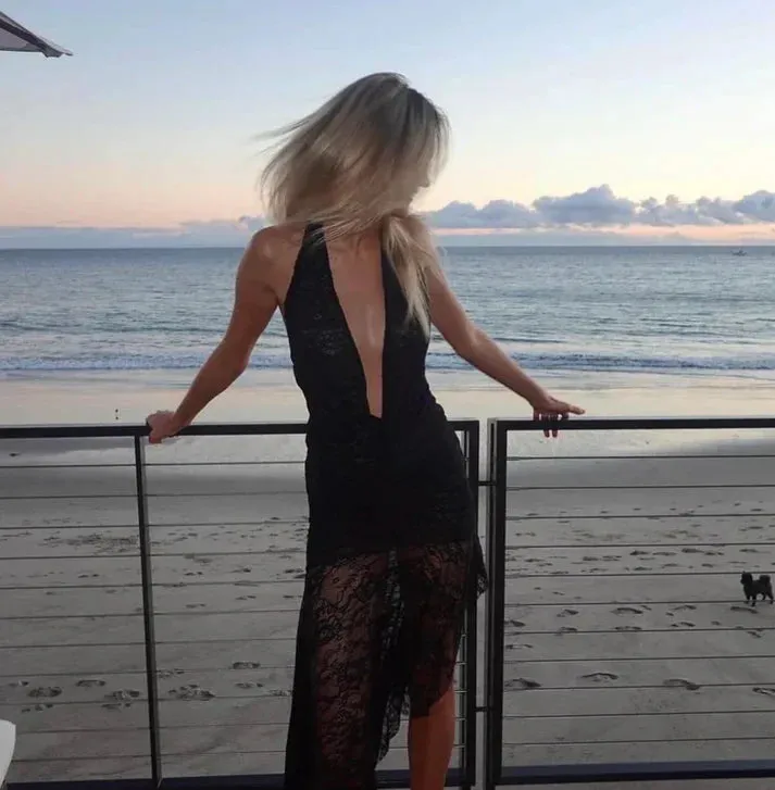Black Halter Deep V Neck Lace Sexy Party Dress Charming Evening Dress Formal Dress