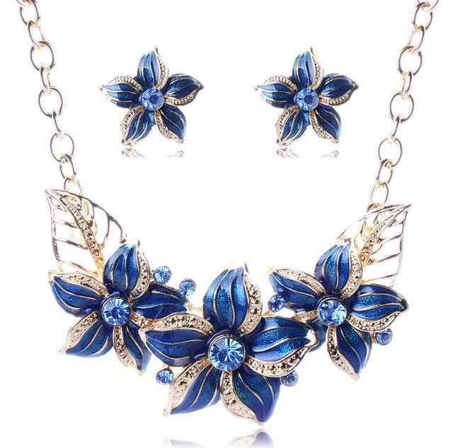 Charming Crystal  Flower Set