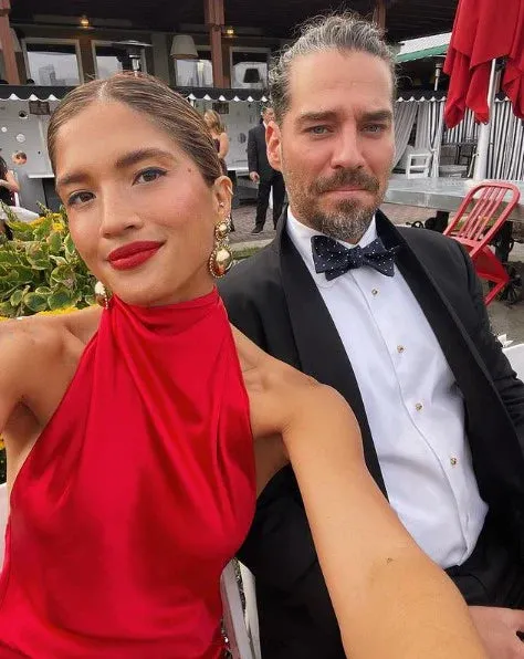Charming Red Halter Backless Long Prom Dress with Slit Party Dress Formal Dress