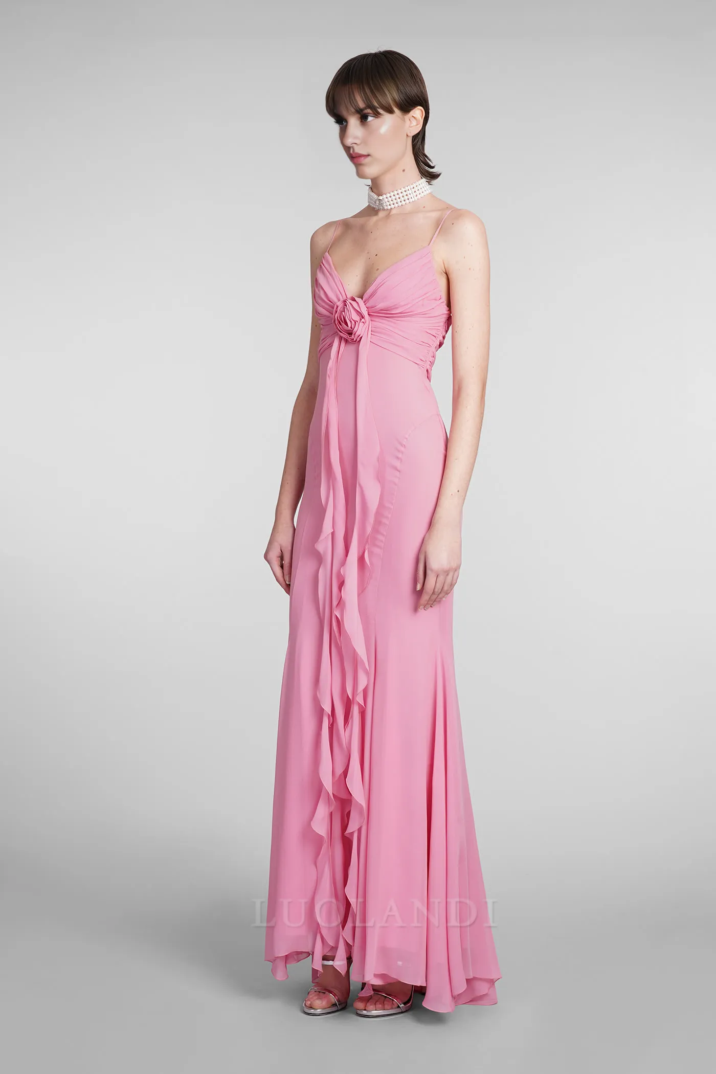 Charming Rose-pink Long Prom Dress Formal Dress Elegant Evening Party Dress