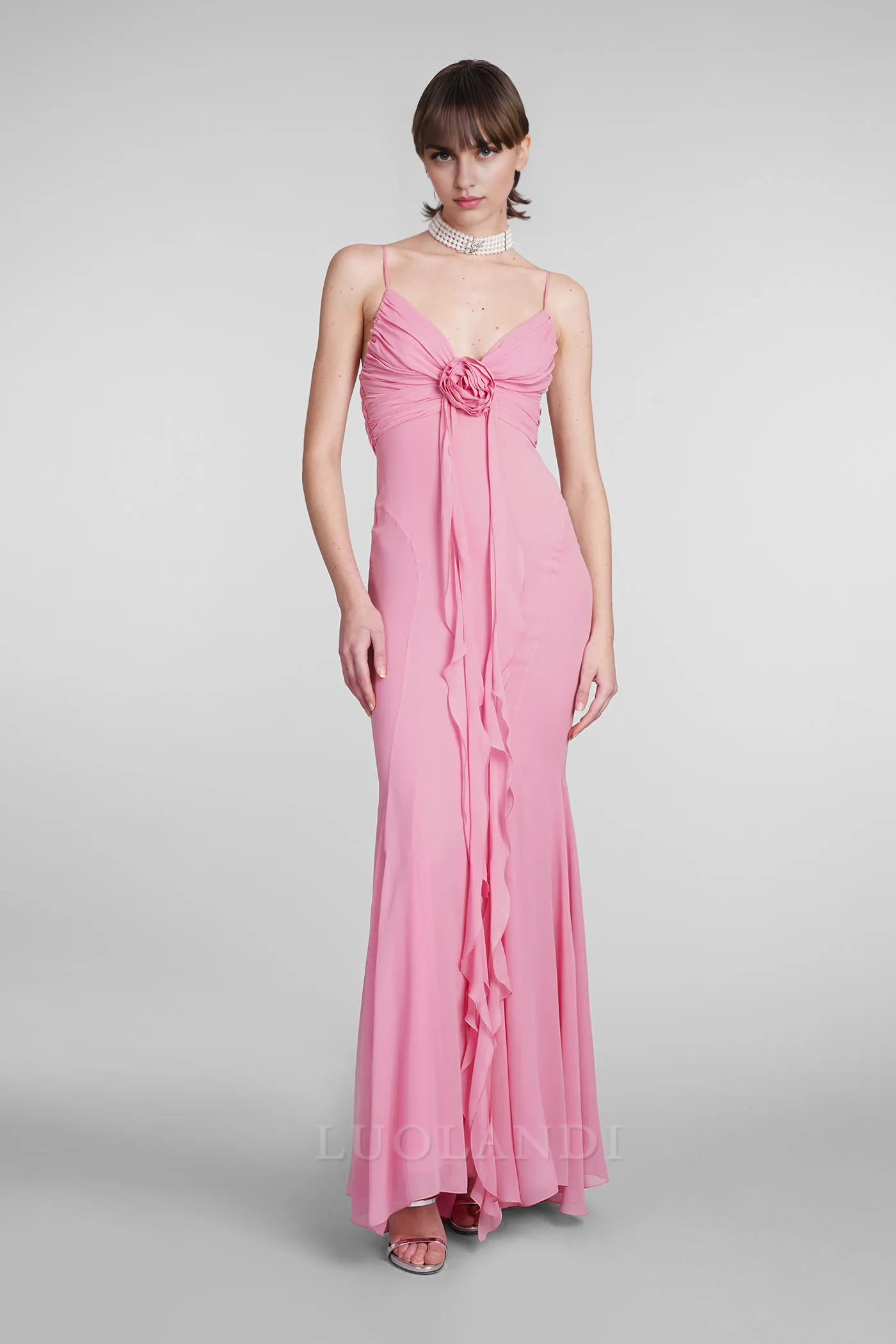 Charming Rose-pink Long Prom Dress Formal Dress Elegant Evening Party Dress