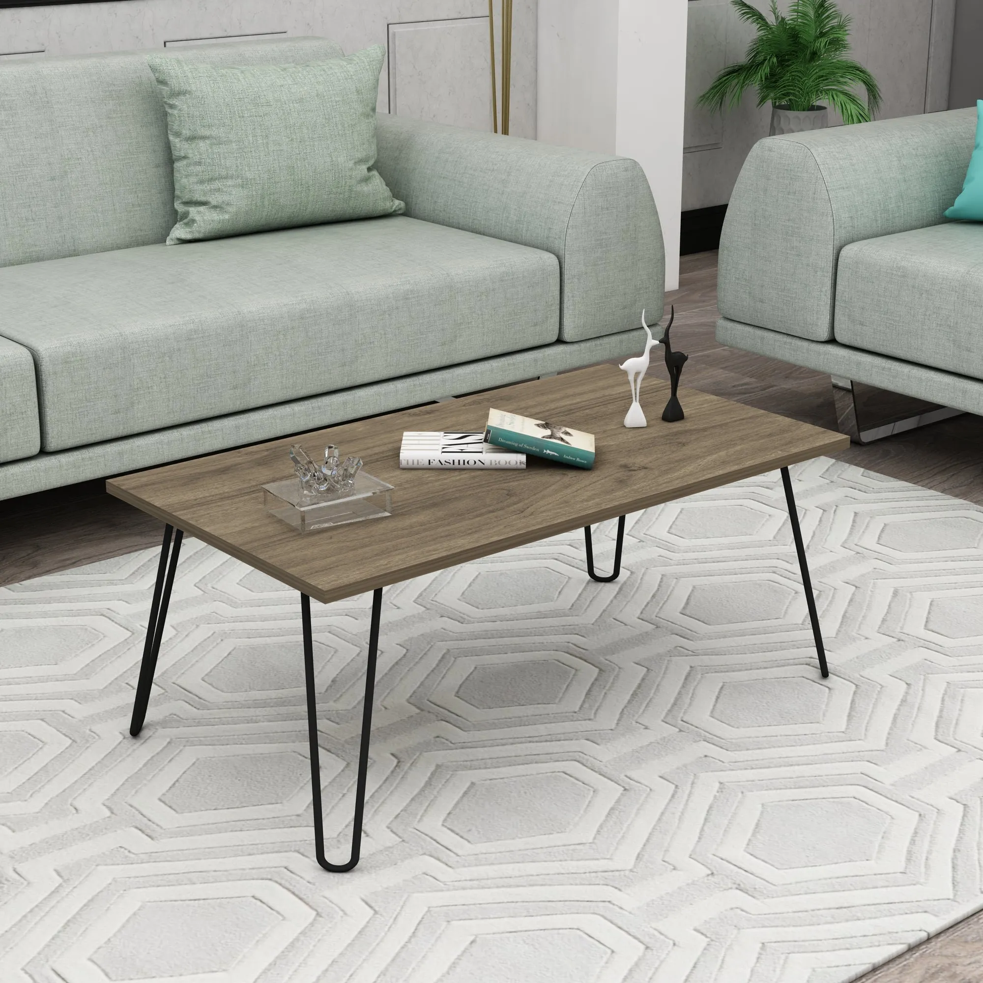 Coffee Table with Metal Legs Otello