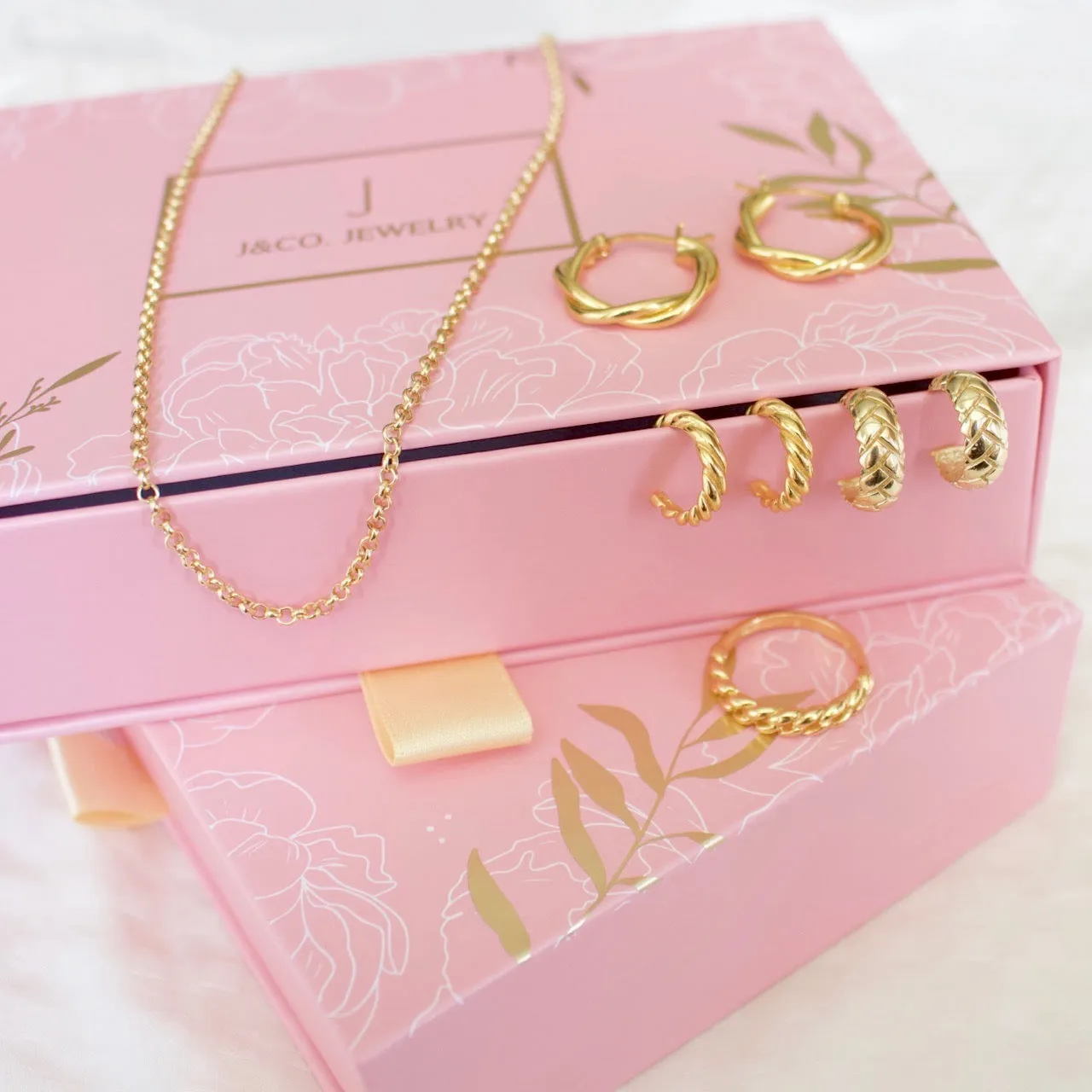 Croissant Dome Hoop Earrings
