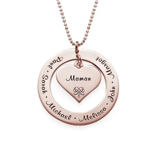 Custom Family Name Locket Necklace