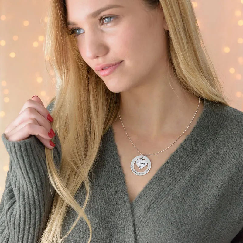 Custom Family Name Locket Necklace