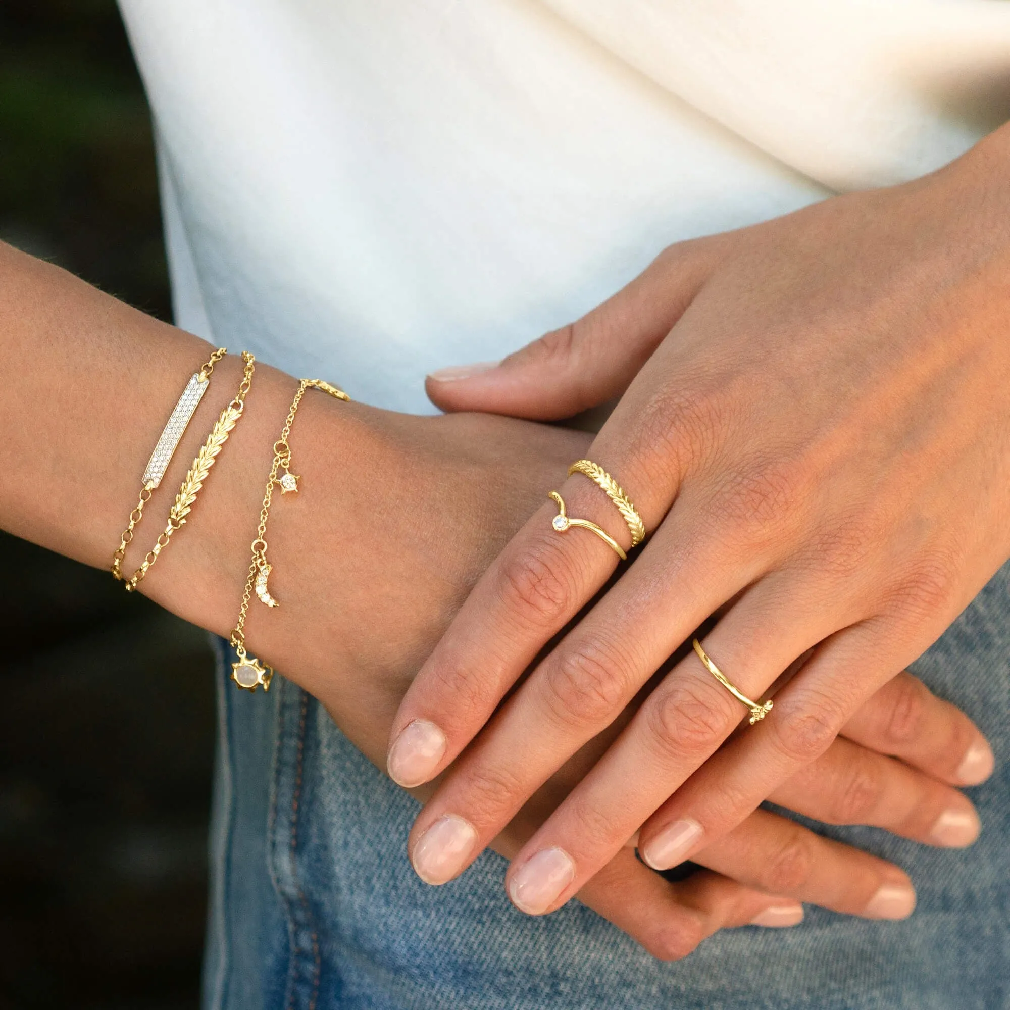 DIAMOND PAVE "CARPE DIEM" PETITE POESY  BRACELET