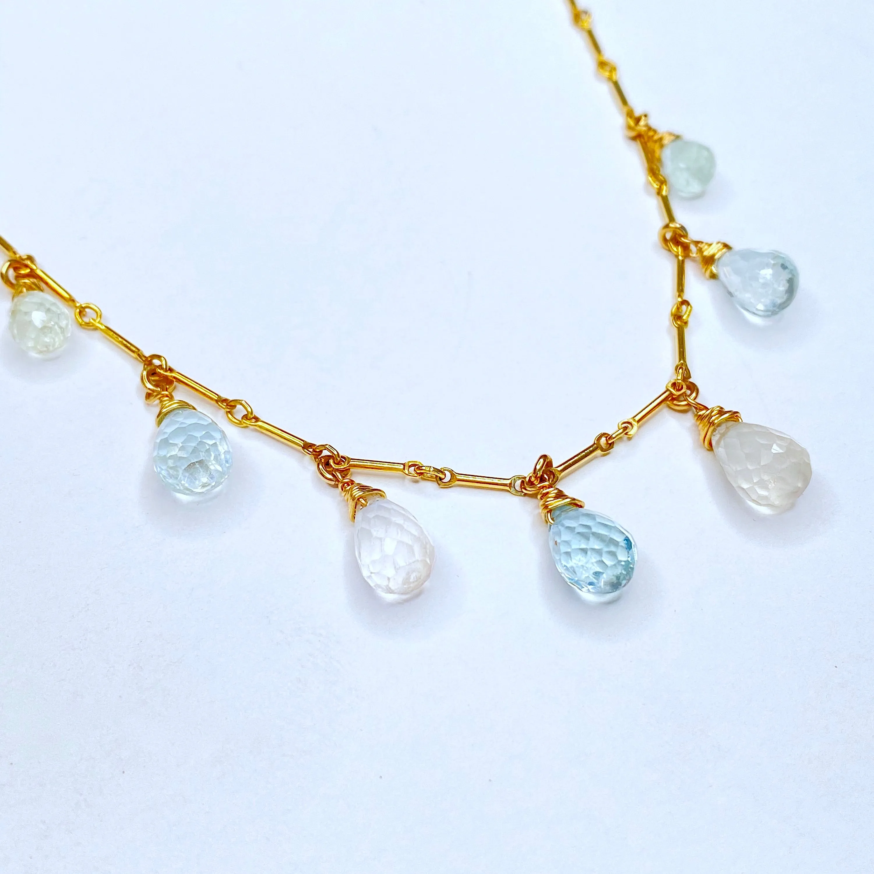 Diana necklace - Aquamarine
