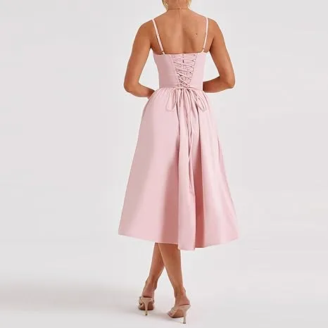 Dress A Line Pink Evening Dresses Charming Formal Party Dress Prom Gown