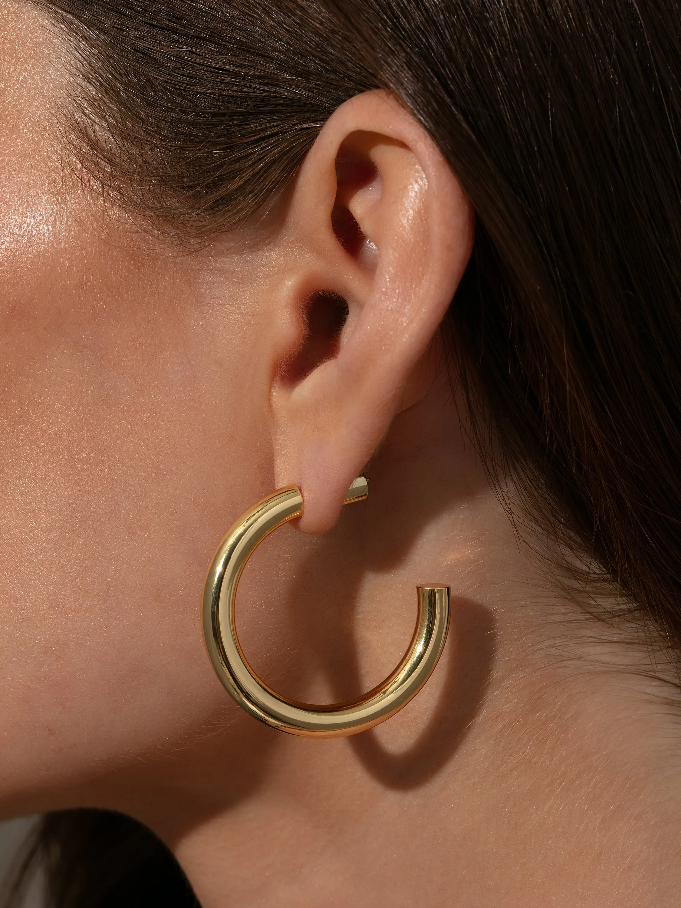 Effortless Tube Hoop Earrings