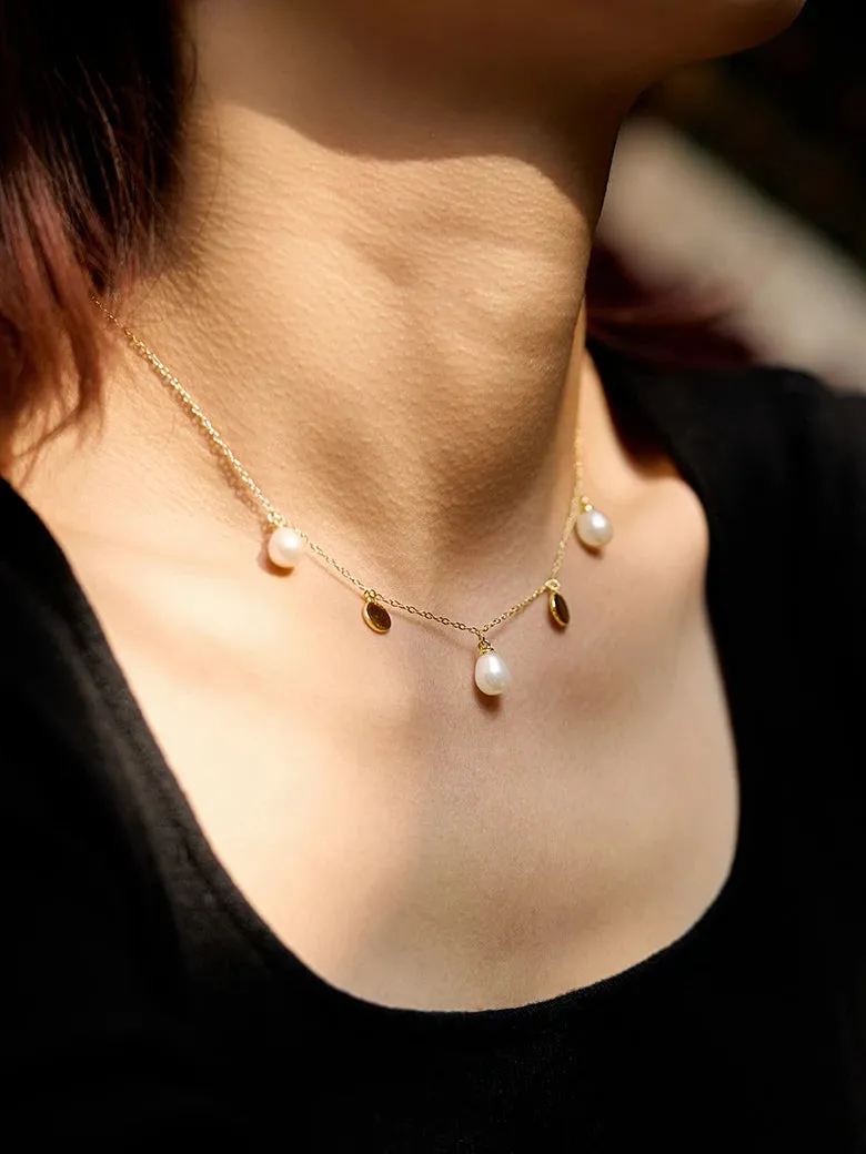 Floating Pearl Necklace