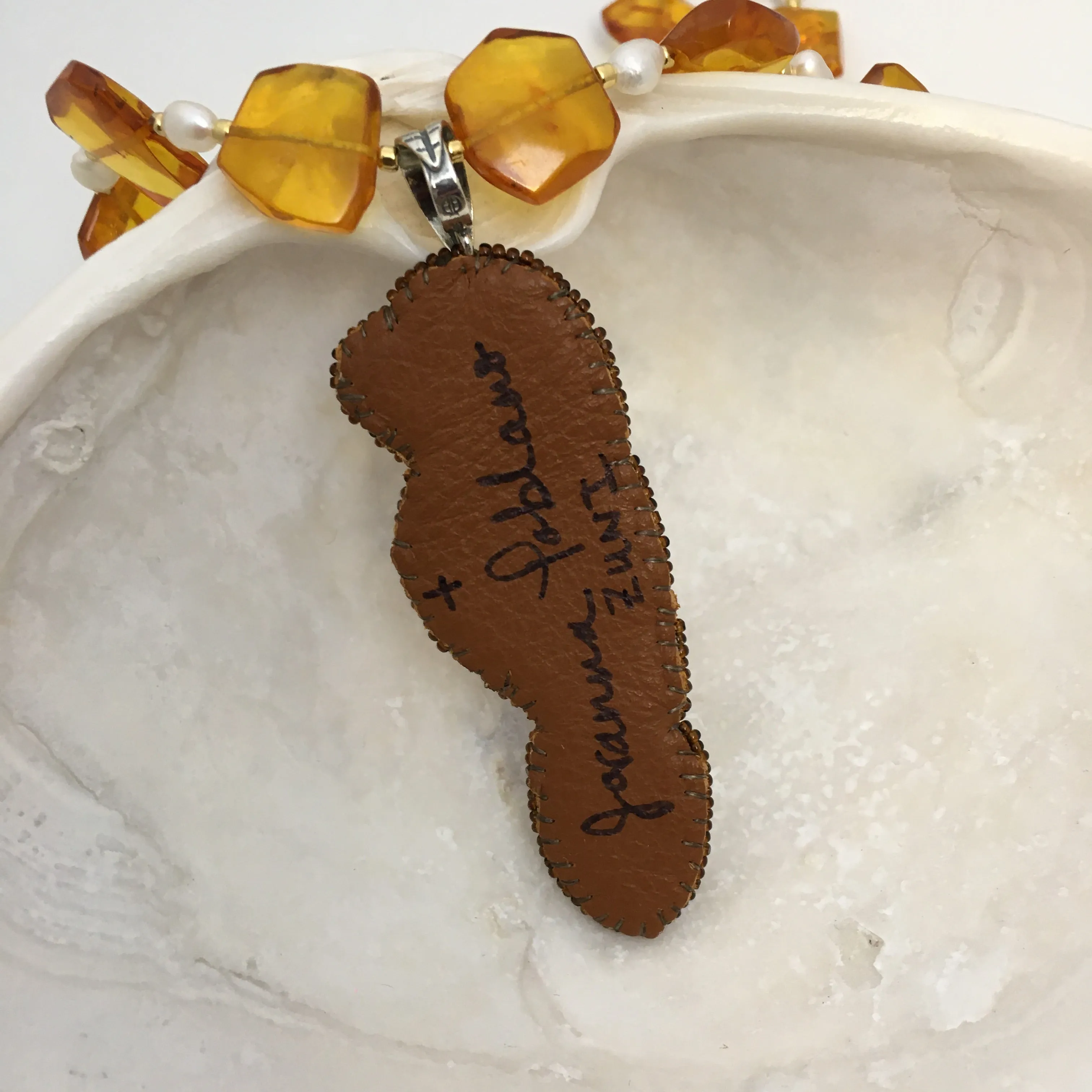 Golden Eagle Necklace, by Jovanna Poblano