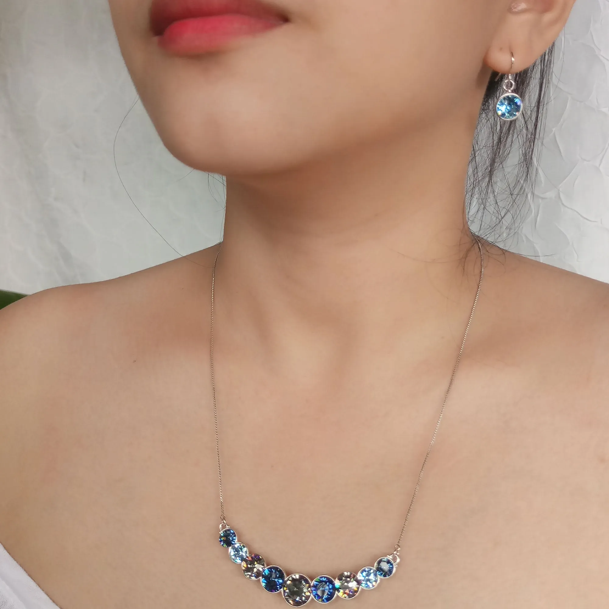Graduated Multi Stone Necklace