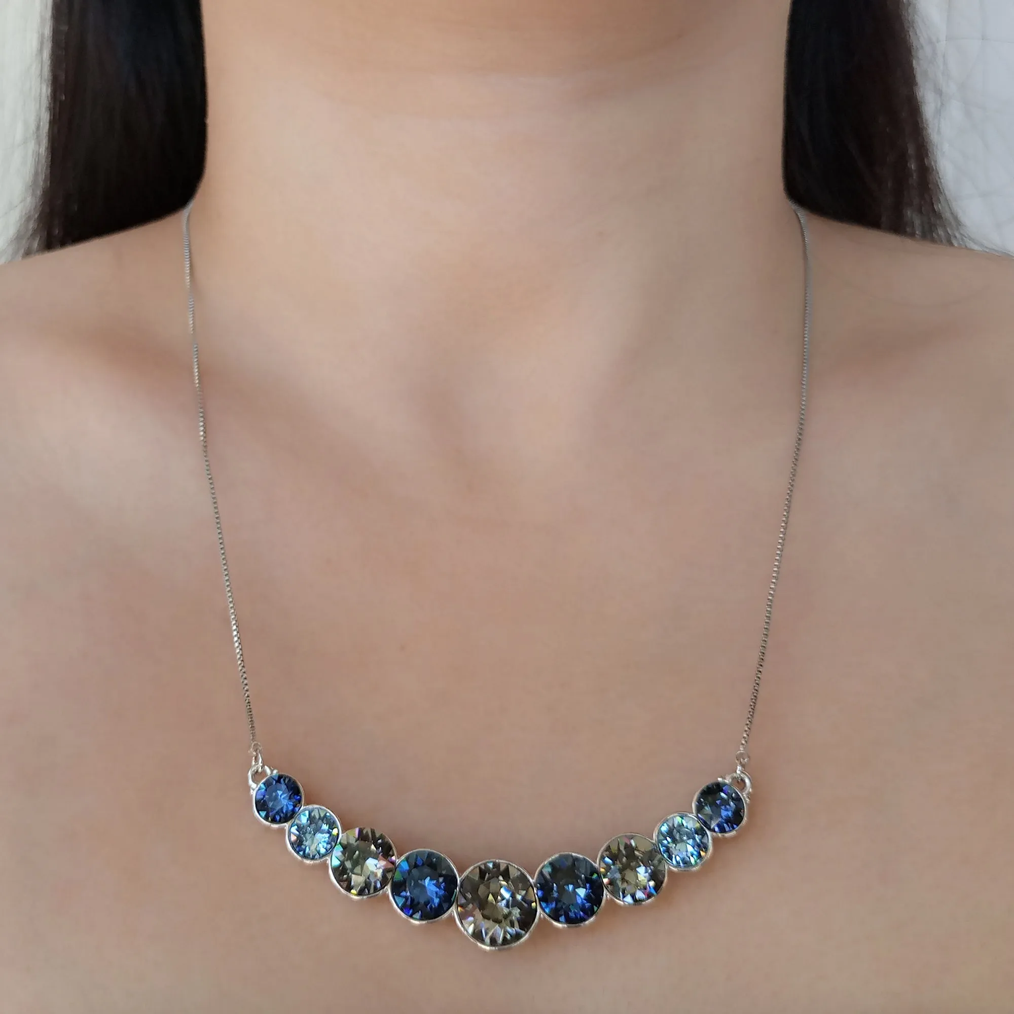 Graduated Multi Stone Necklace