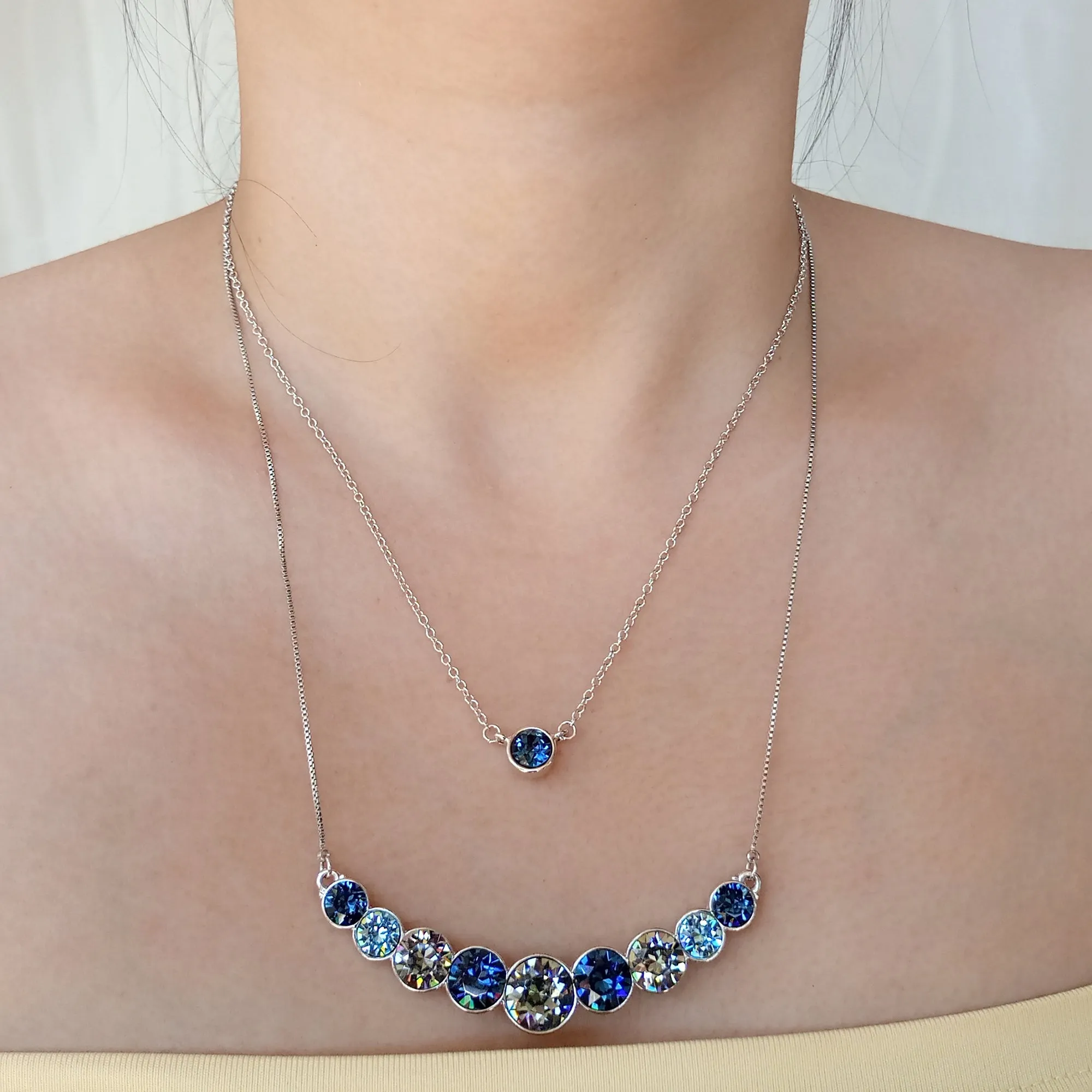 Graduated Multi Stone Necklace
