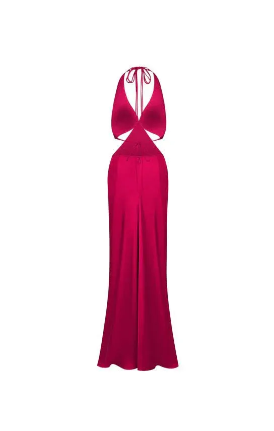Halter Backless Wedding Guest Dress Party Dress Charming Evening Dress Wholesale
