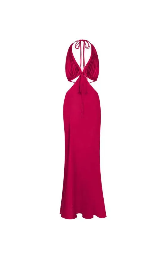 Halter Backless Wedding Guest Dress Party Dress Charming Evening Dress Wholesale