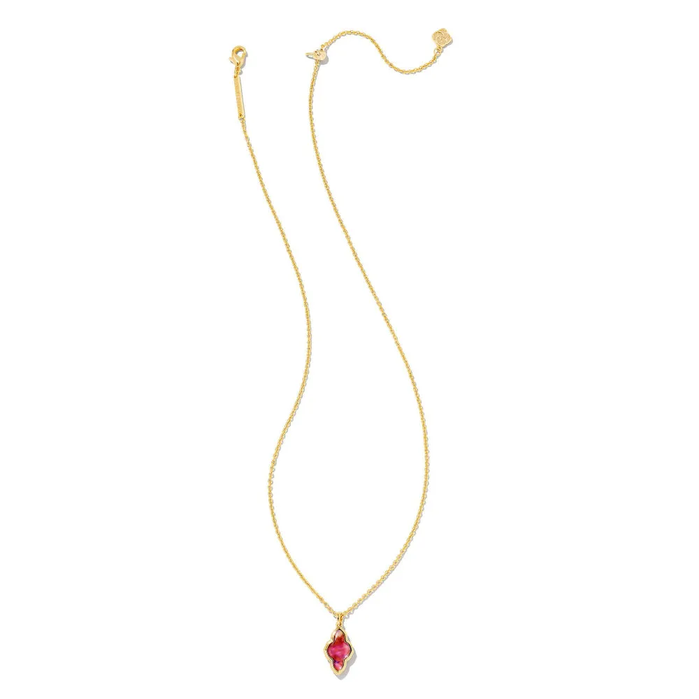 Kendra Scott Abbie Gold Framed Short Pendant Necklace