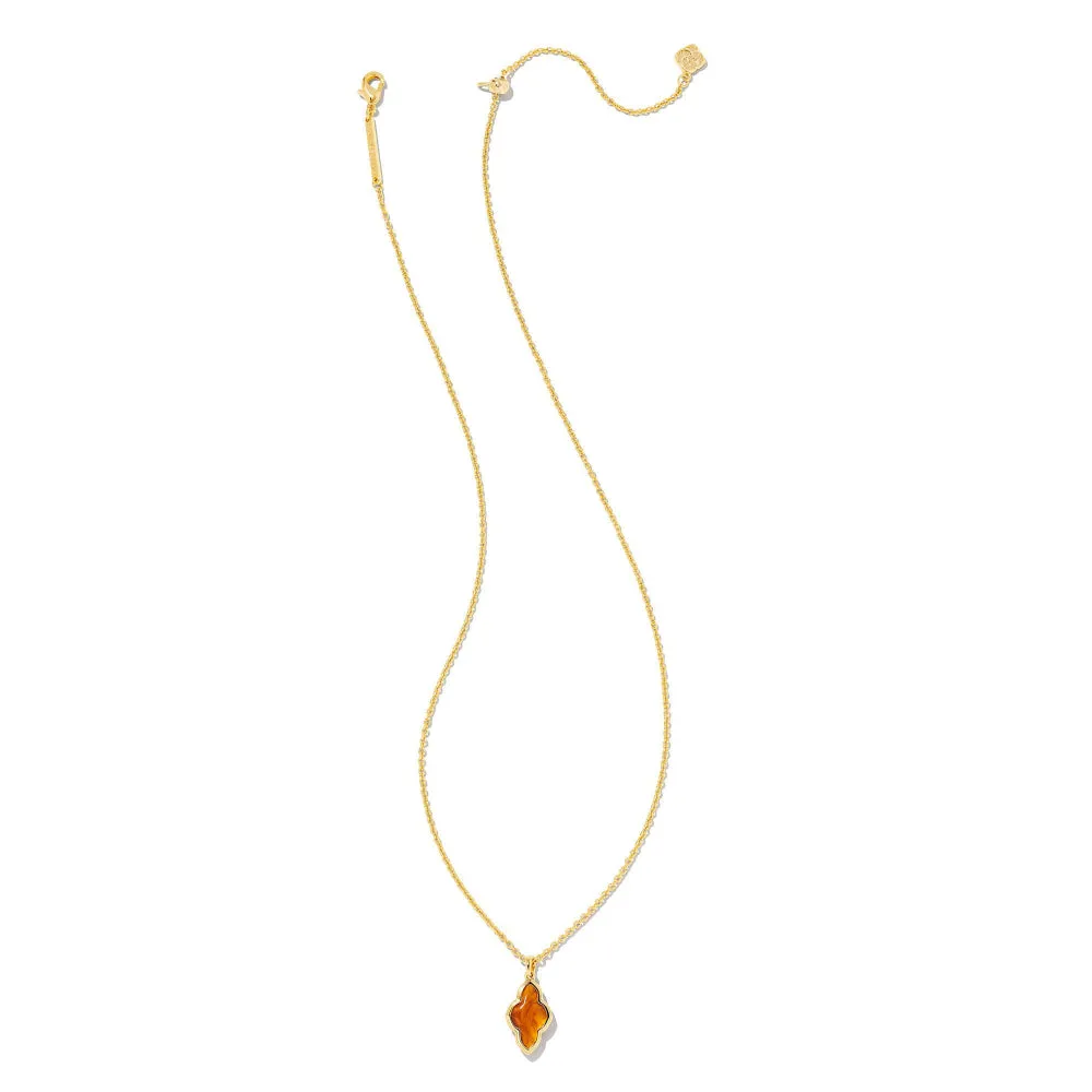 Kendra Scott Abbie Gold Framed Short Pendant Necklace