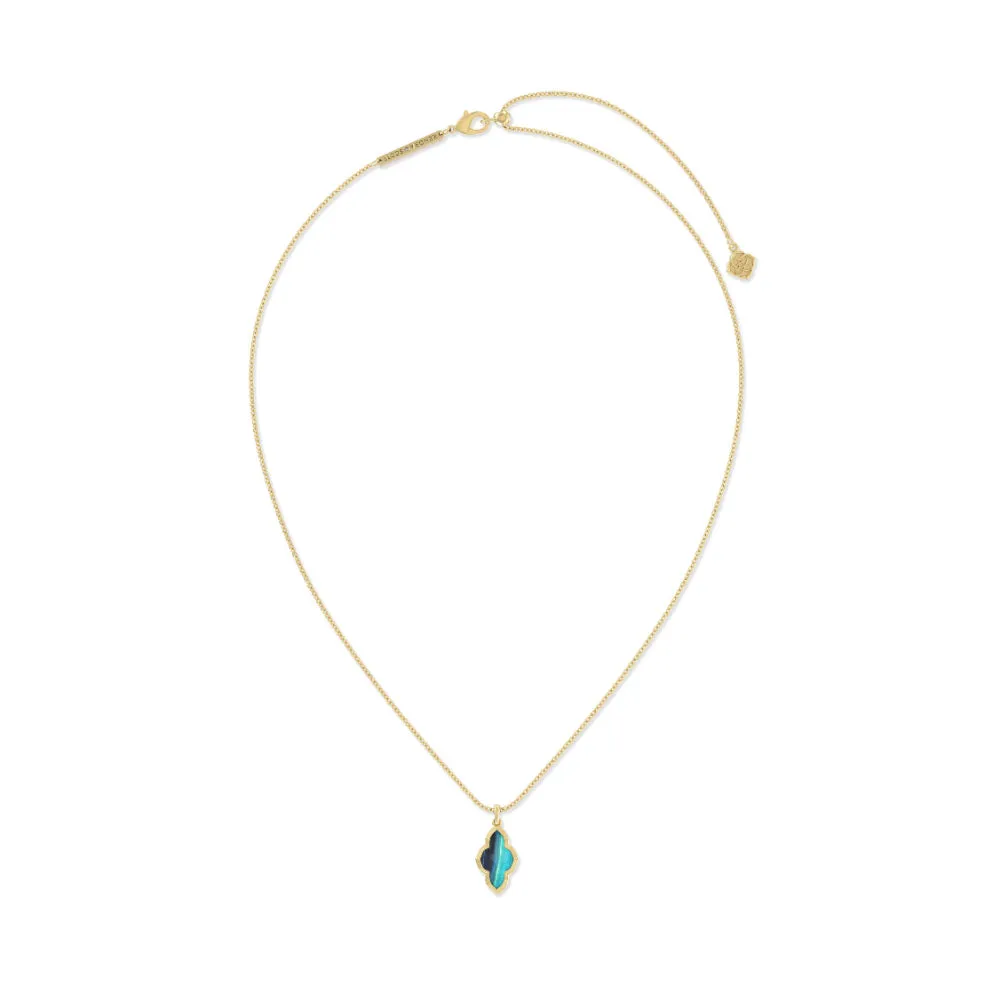 Kendra Scott Abbie Gold Framed Short Pendant Necklace