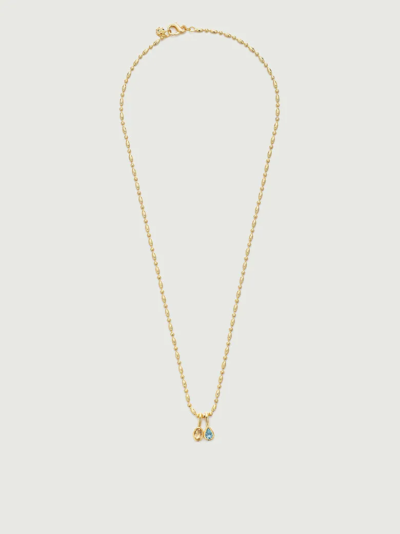 Lyre Gemstones Necklace Set