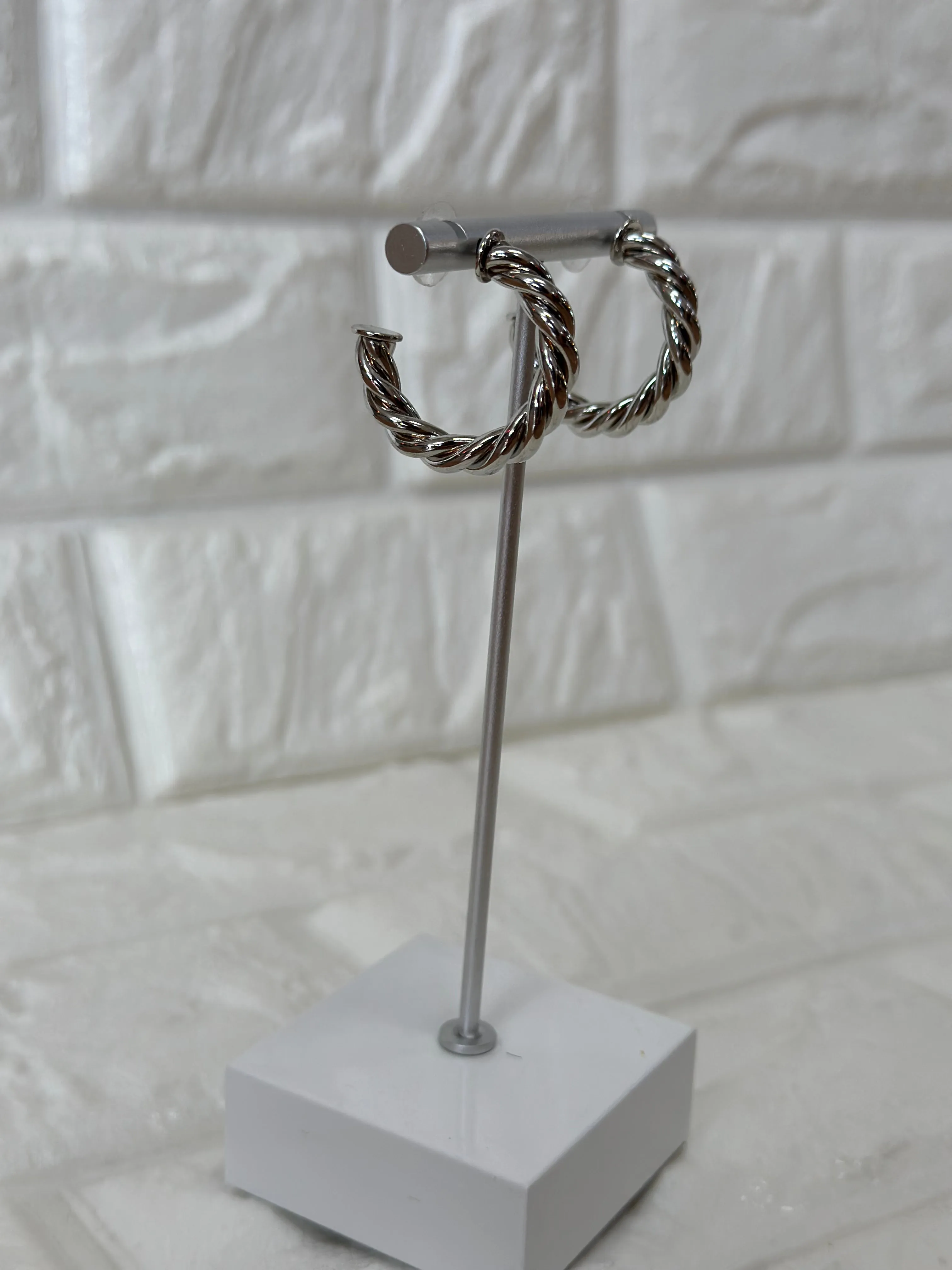 Moment In Time Hoop Earrings