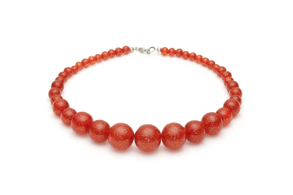 Narrow Amber Glitter Bangle