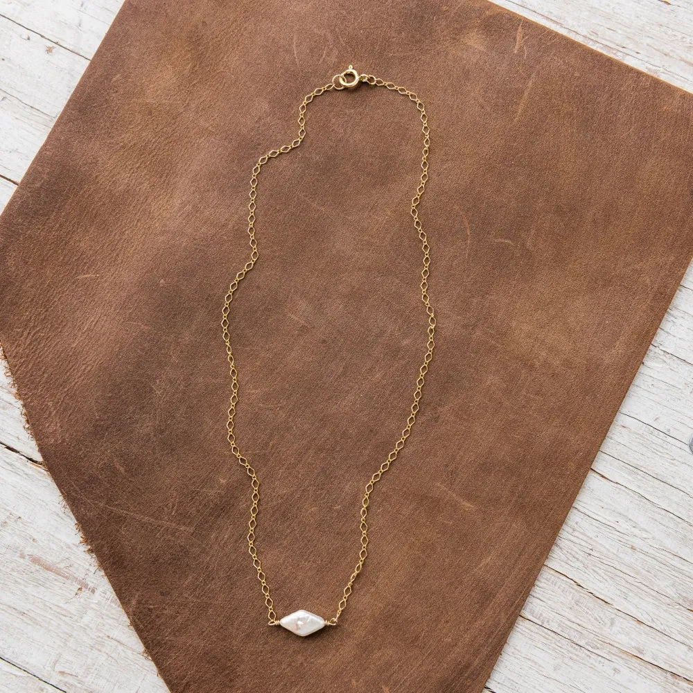 Pearl Rhomb Necklace
