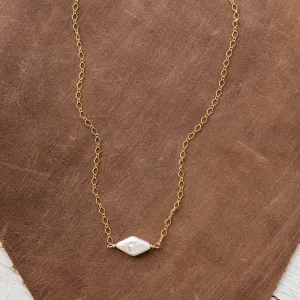 Pearl Rhomb Necklace