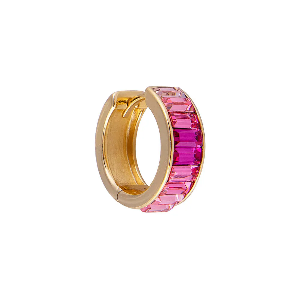 PINK OMBRE MIDI HOOPS