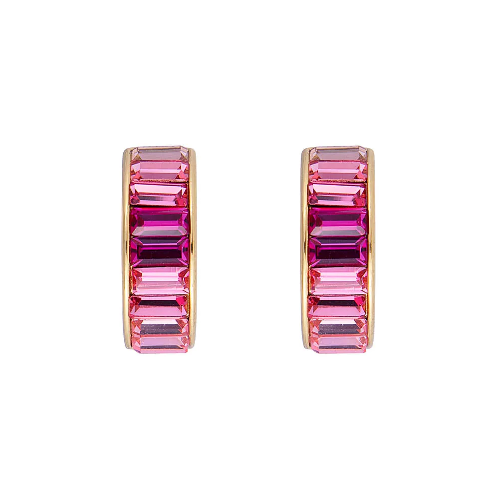 PINK OMBRE MIDI HOOPS