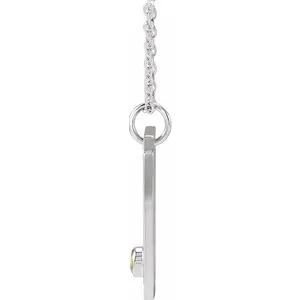 Platinum 14k Yellow Rose White Gold Sterling Silver Diamond Genuine Peridot Gemini Zodiac Horoscope Constellation Pendant Necklace
