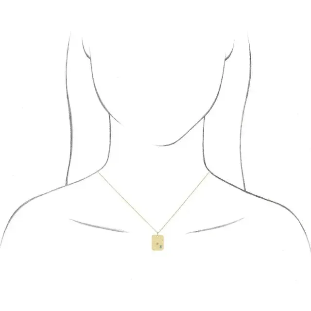 Platinum 14k Yellow Rose White Gold Sterling Silver Diamond Natural Chrysoprase Libra Zodiac Horoscope Constellation Pendant Necklace