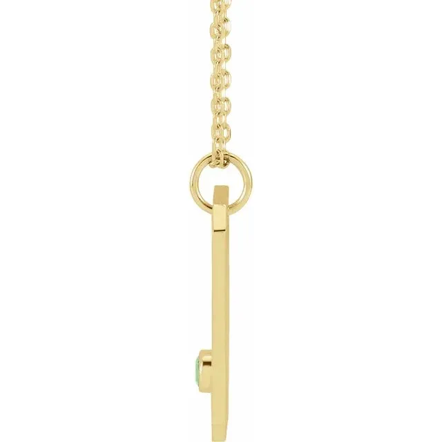 Platinum 14k Yellow Rose White Gold Sterling Silver Diamond Natural Chrysoprase Libra Zodiac Horoscope Constellation Pendant Necklace