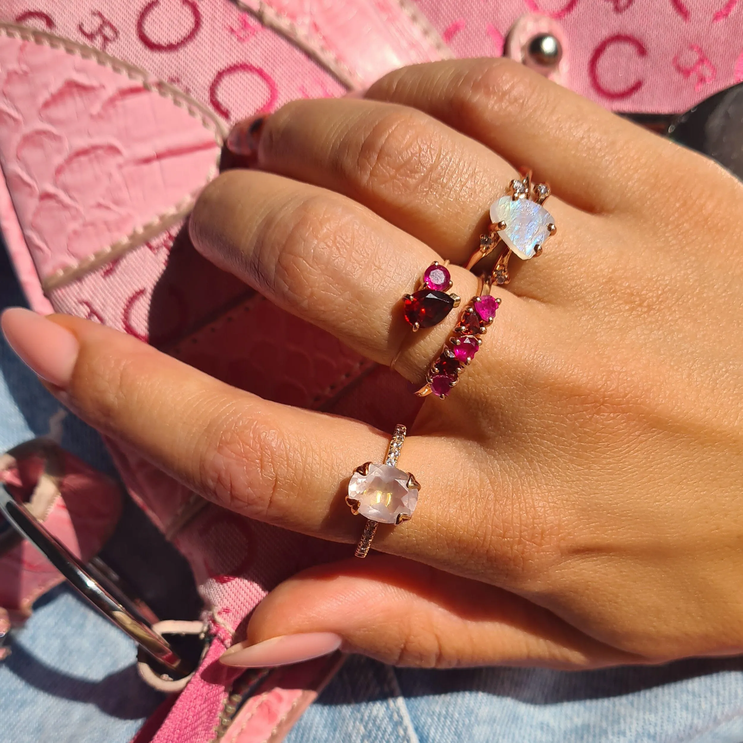 Raw Crystal Ring - Flow