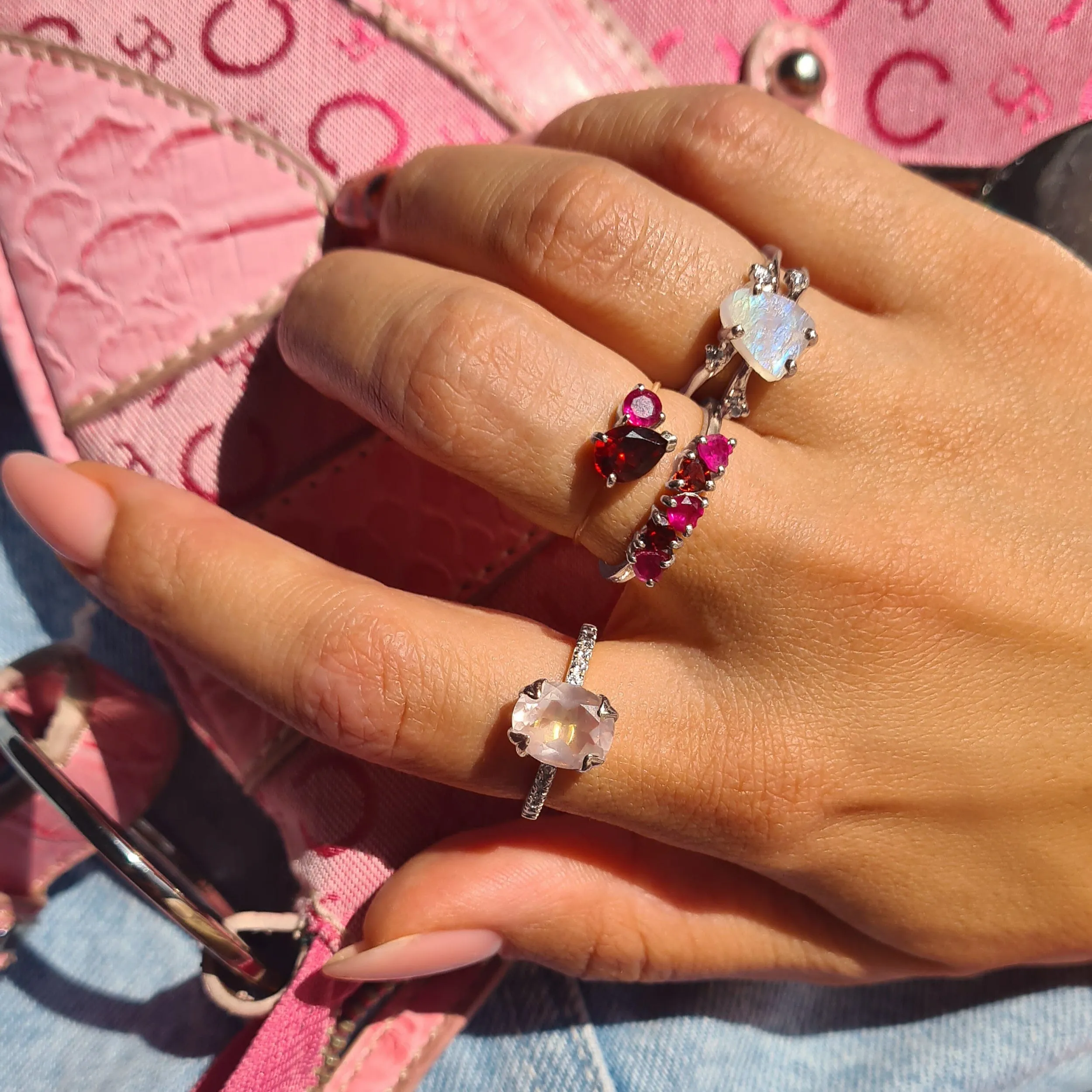 Raw Crystal Ring - Flow